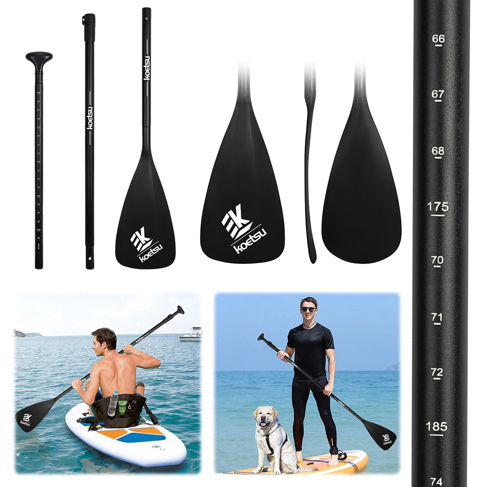3 Piece Detachable SUP Paddle Aluminum Alloy Adjustable