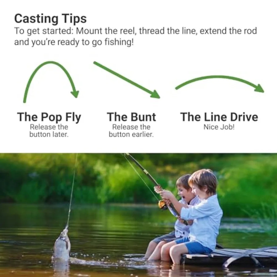 Portable Telescopic Fishing Rod Set With Tackle Box And Net