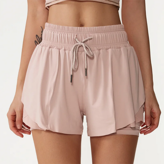 Nylon Breathable Quick Dry Women Running Yoga Shorts