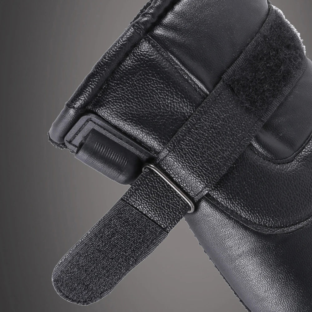 APWIKOGERH USB Heated Gloves Leather Hand Warmers Pro