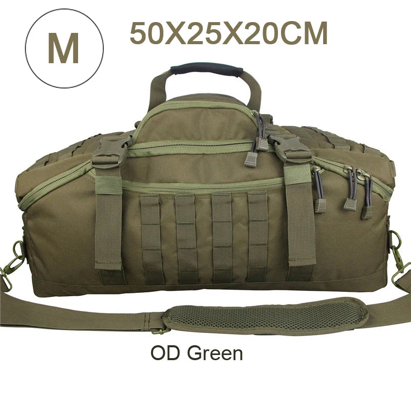 QCN Molle Tactical Travel Bag Military Duffle For Camping