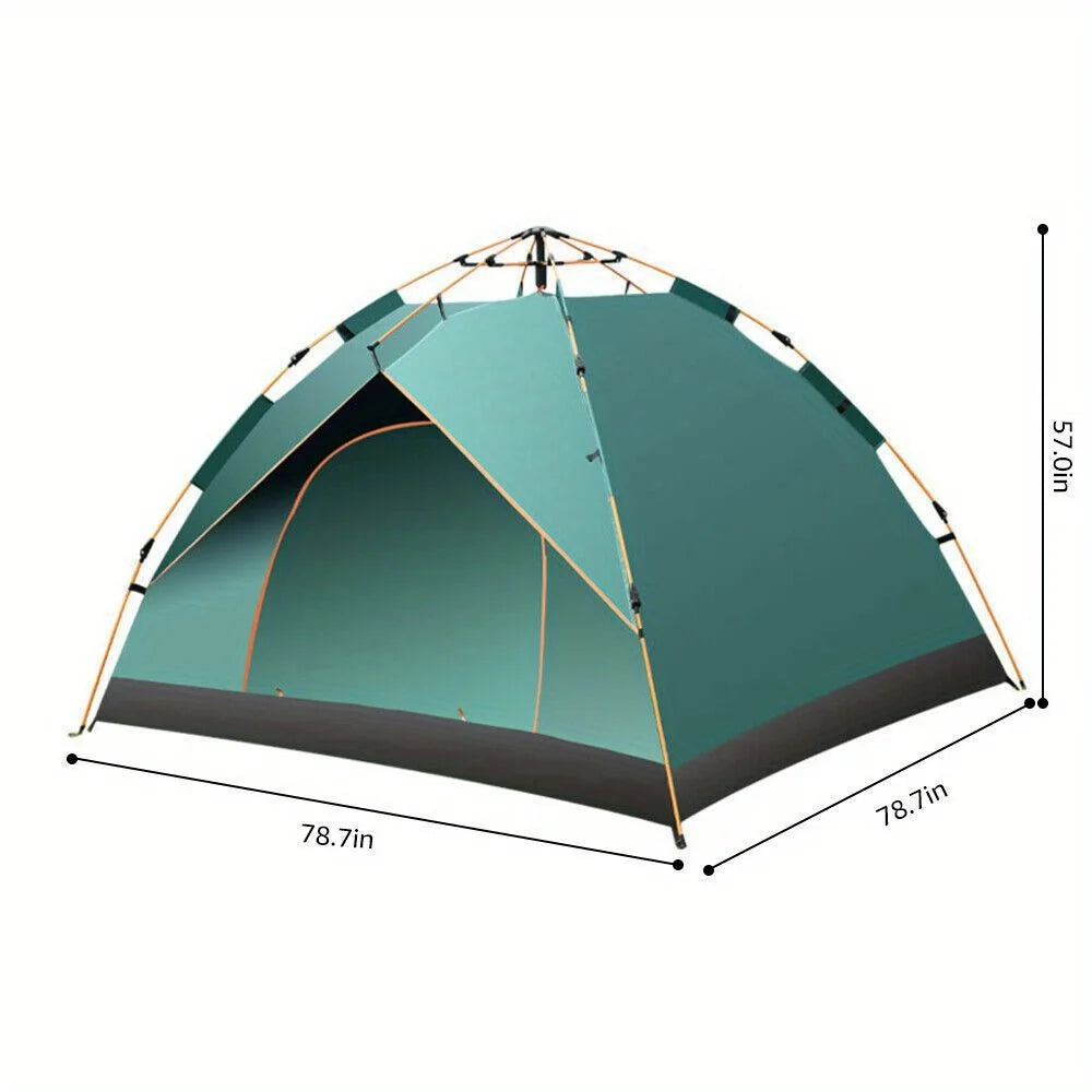 Portable Camping Tent For 3 To 4 Persons Automatic Pop Up