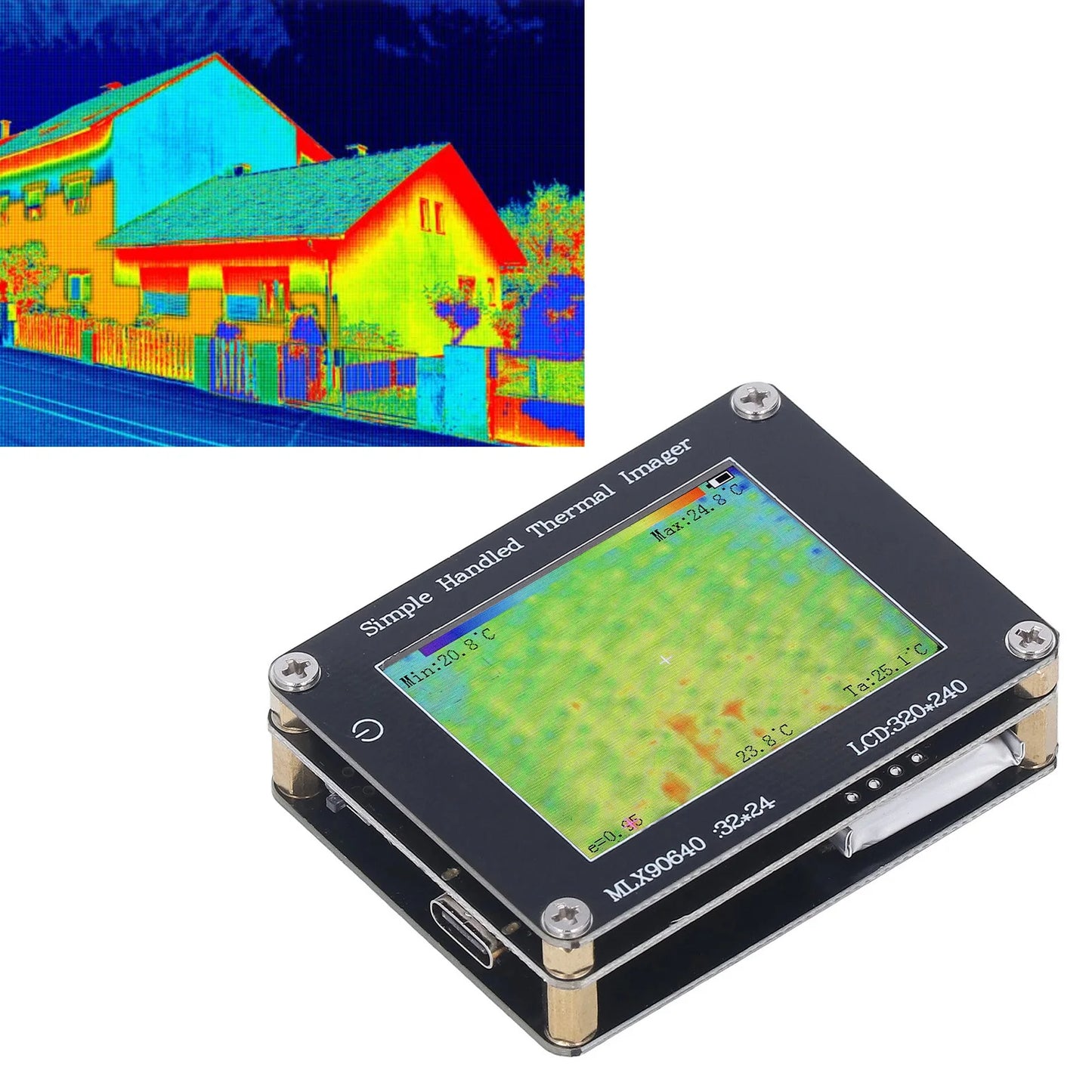Thermal Imaging Camera 300C Portable Handheld Data Link