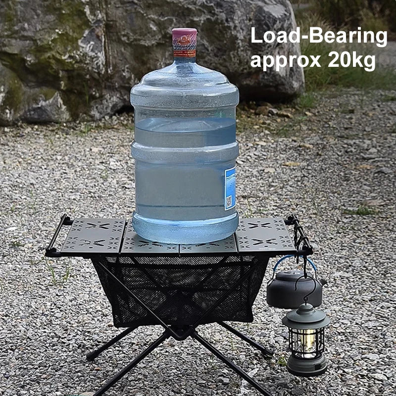 WESTTUNE Folding Camping Table Aluminum Lightweight Portable With Mesh Bag