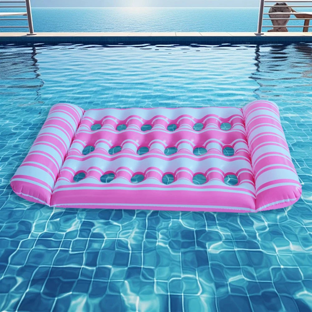 Inflatable Water Sleeping Bed Lounger Pool Float Outdoor
