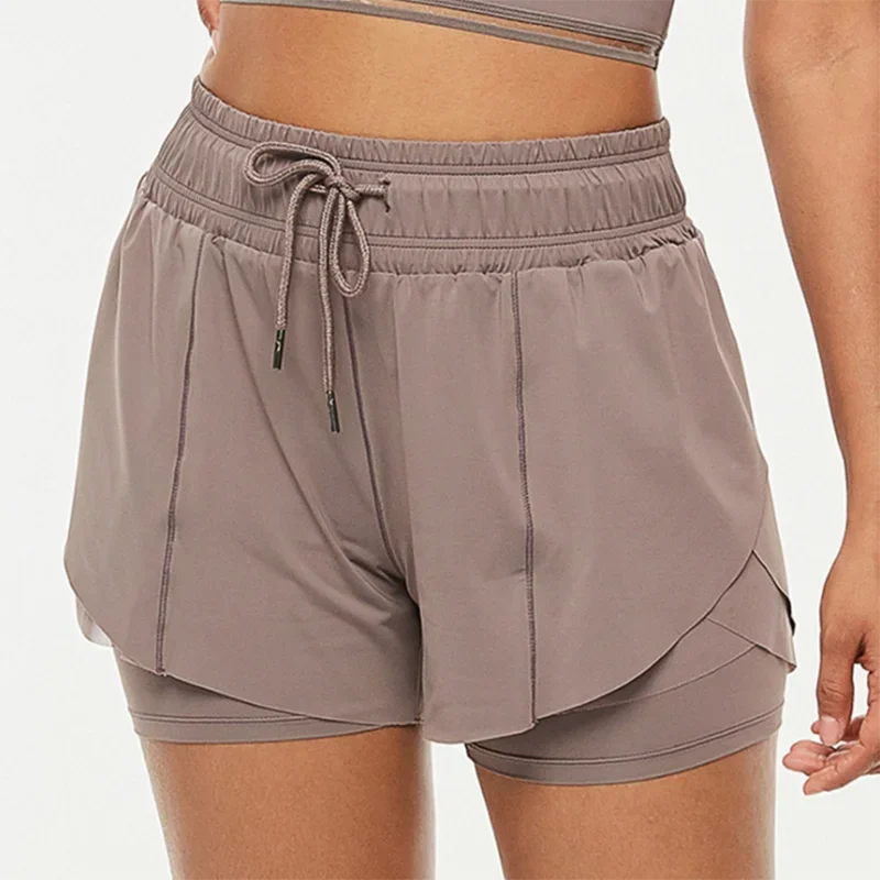 Nylon Breathable Quick Dry Women Running Yoga Shorts