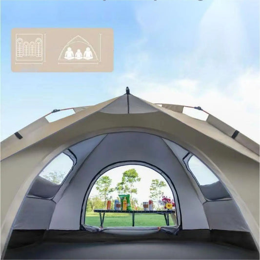 Pakicetus Automatic Quick Opening Ultralightweight Camping Tent Waterproof Dual Windows