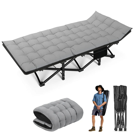 Folding Camping Cot Portable Heavy Duty Bed For Adults