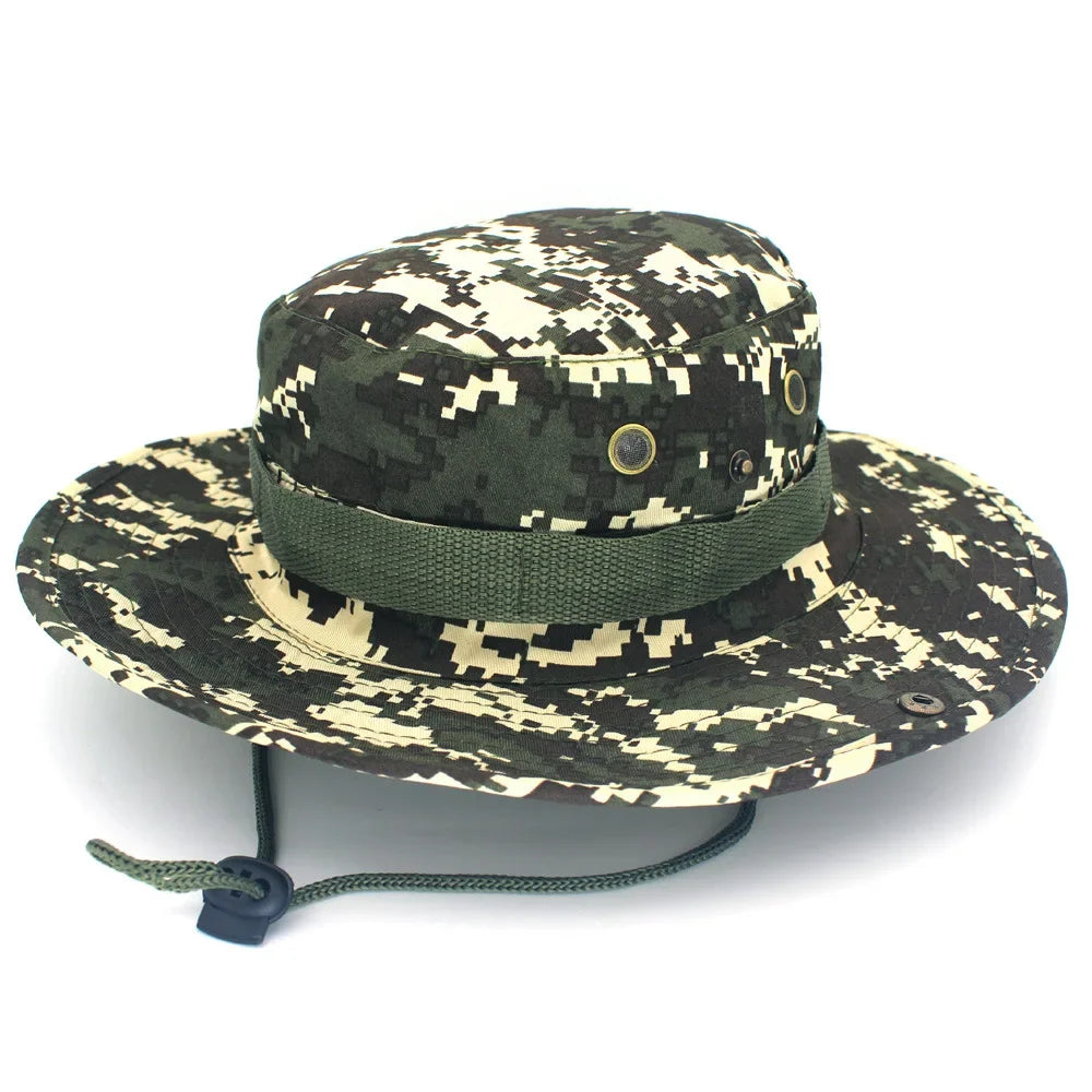 Camouflage Boonie Hat For Men Outdoor Sports Sun Bucket Cap