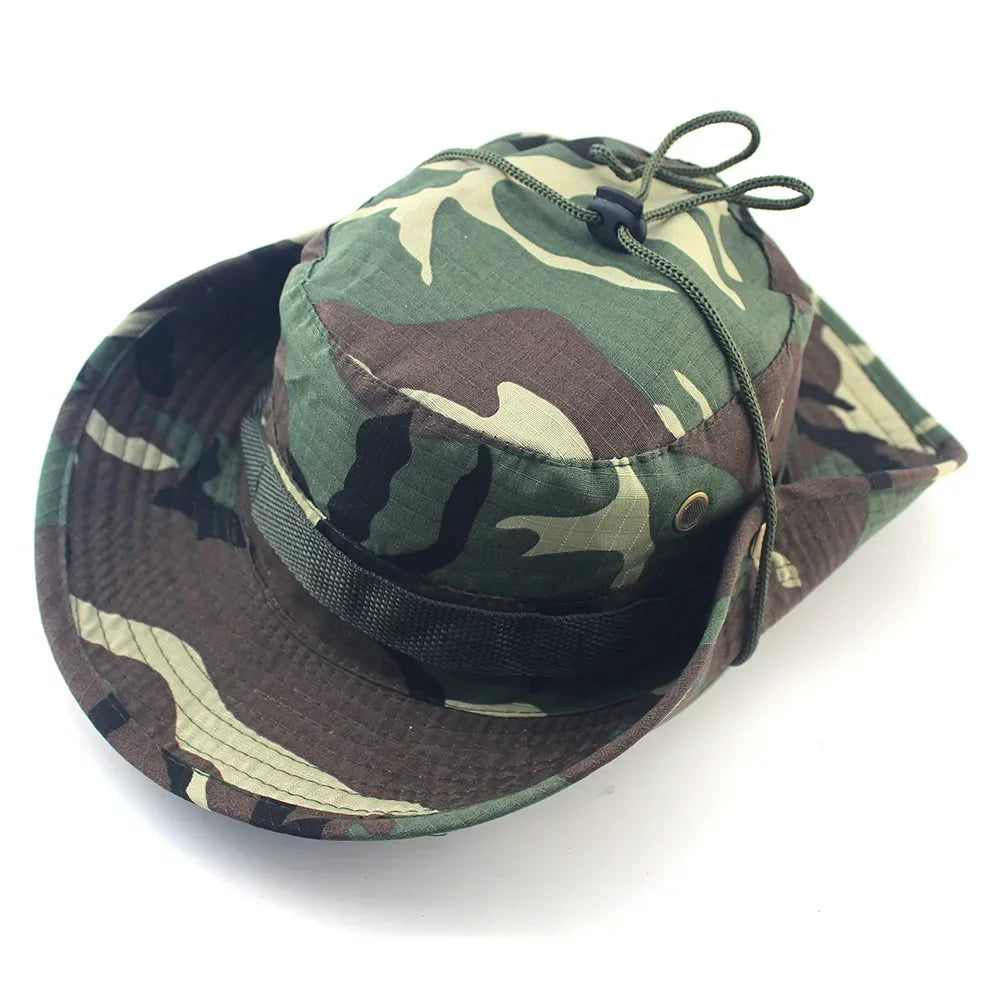 Camouflage Boonie Hat For Men Outdoor Sports Sun Bucket Cap