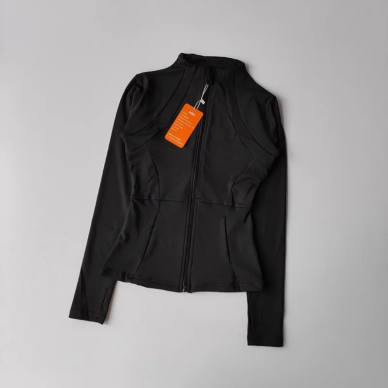 Women's Yoga Jacket Slim Fit Quick Dry Running Long Sleeve