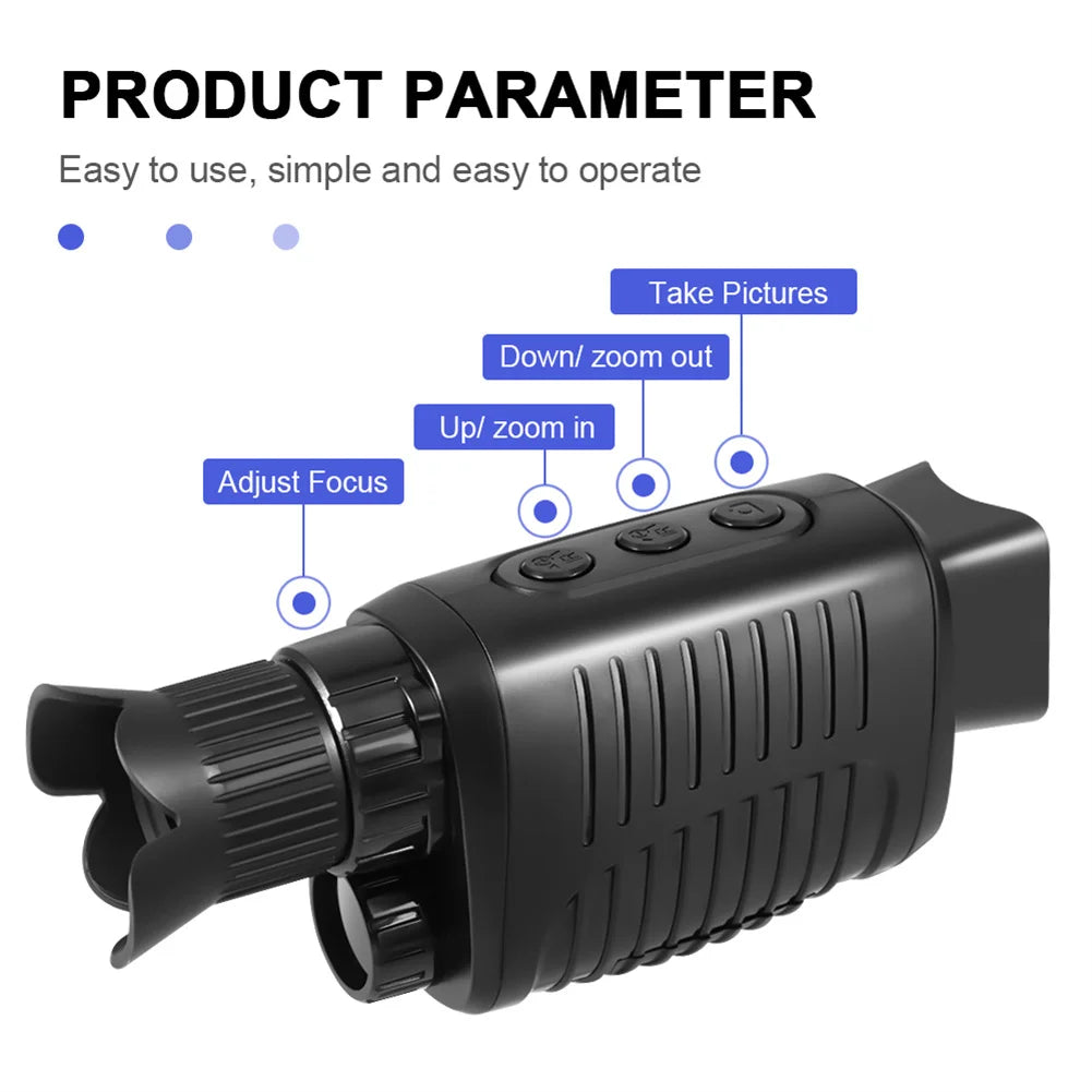 R7 Night Vision Monocular 5X Zoom Infrared For Hunting