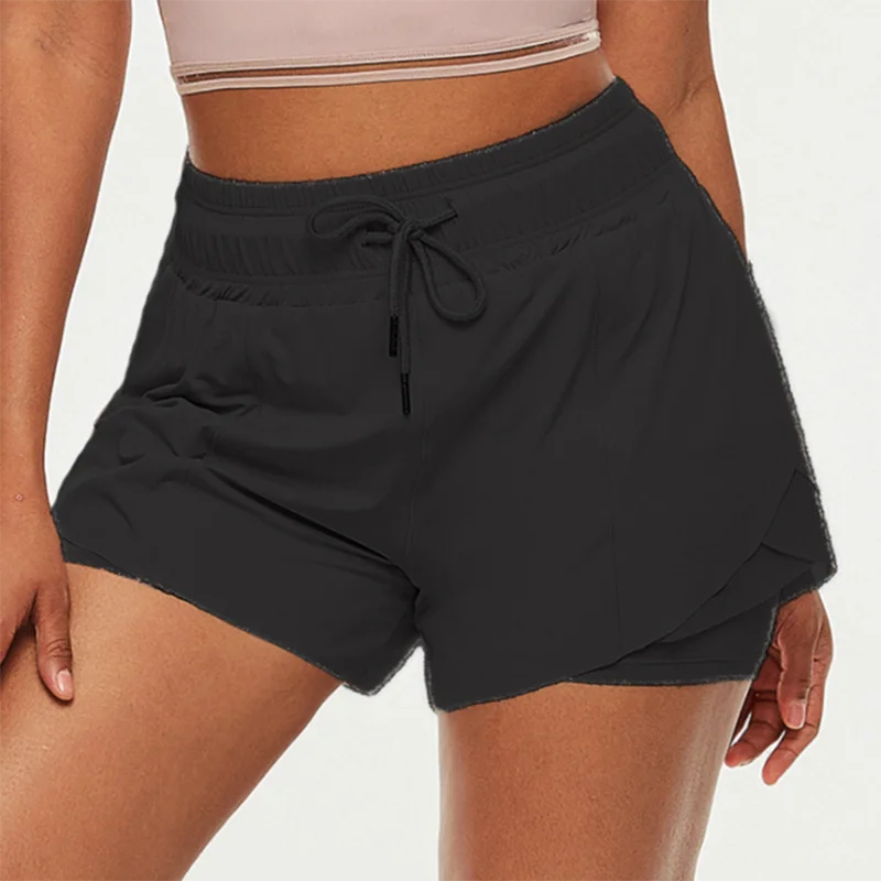 Nylon Breathable Quick Dry Women Running Yoga Shorts