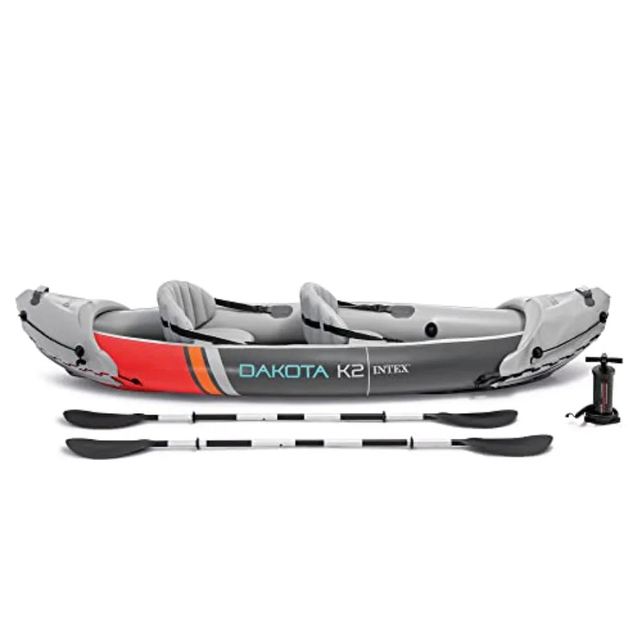 XMSJ Dakota K2 Inflatable Kayak Set With Oars Pump Kit
