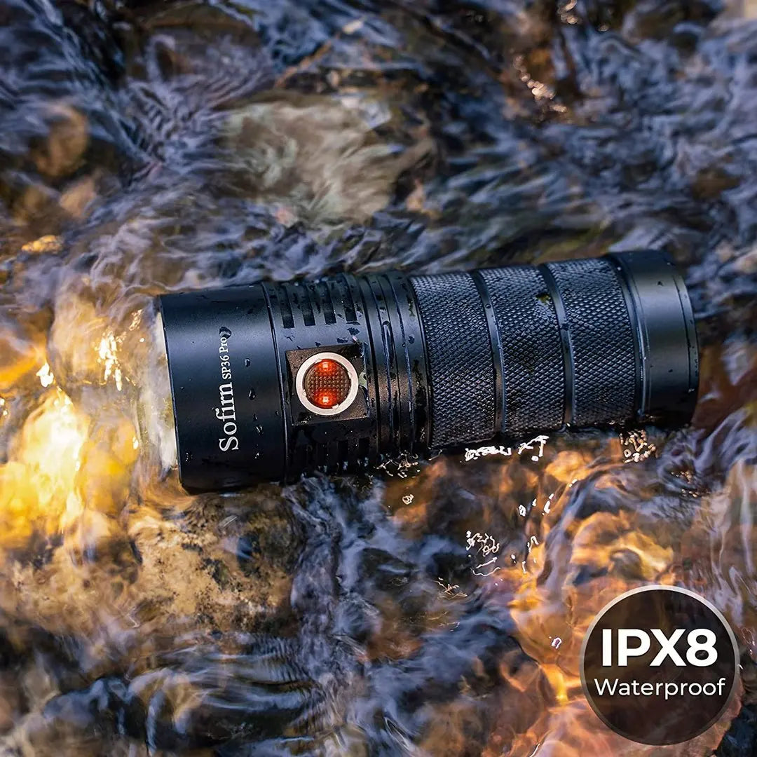 Sofirn SP36 Pro 8000lm LED Flashlight USB C Rechargeable