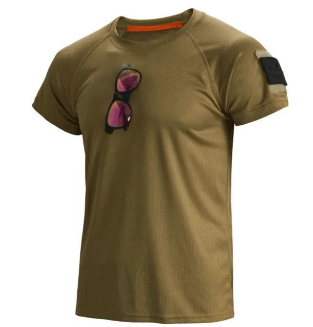 Mazerout Mens Quick Dry Outdoor Tee For Hiking And Camping