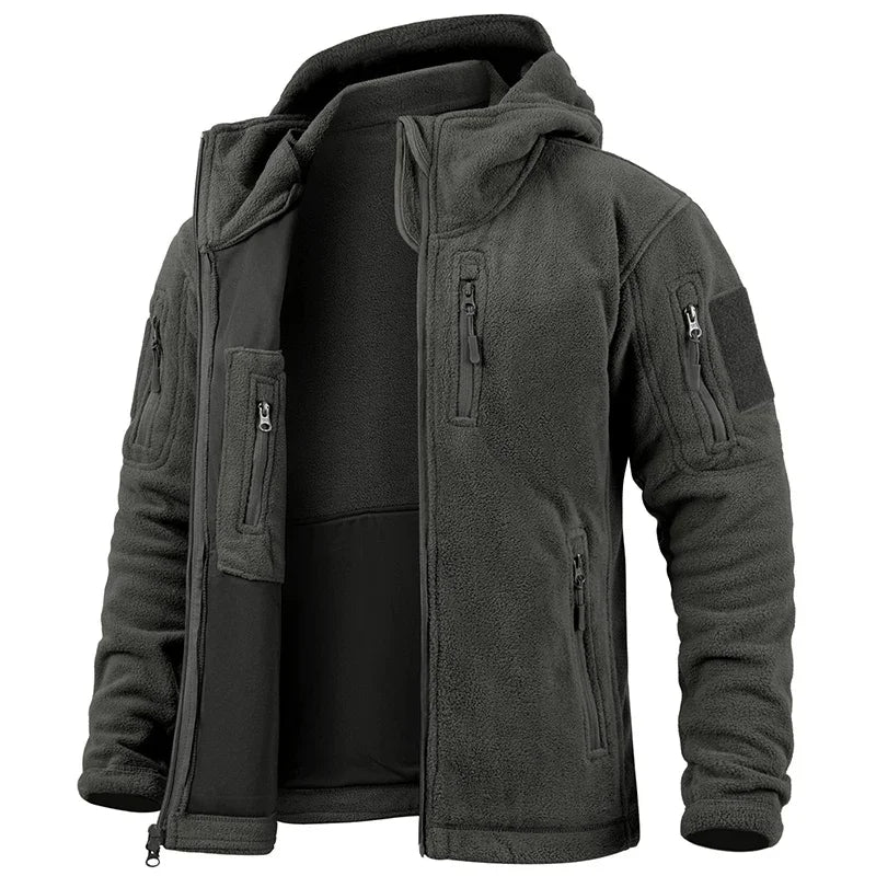 ReFire Gear Fleece Tactical Jacket Hunting Full Zip Pockets