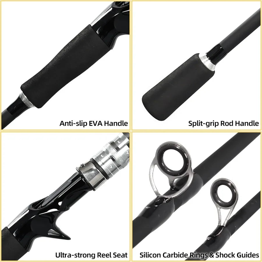 Kilitn Fishing Rod And Reel Combo Baitcasting For Freshwater