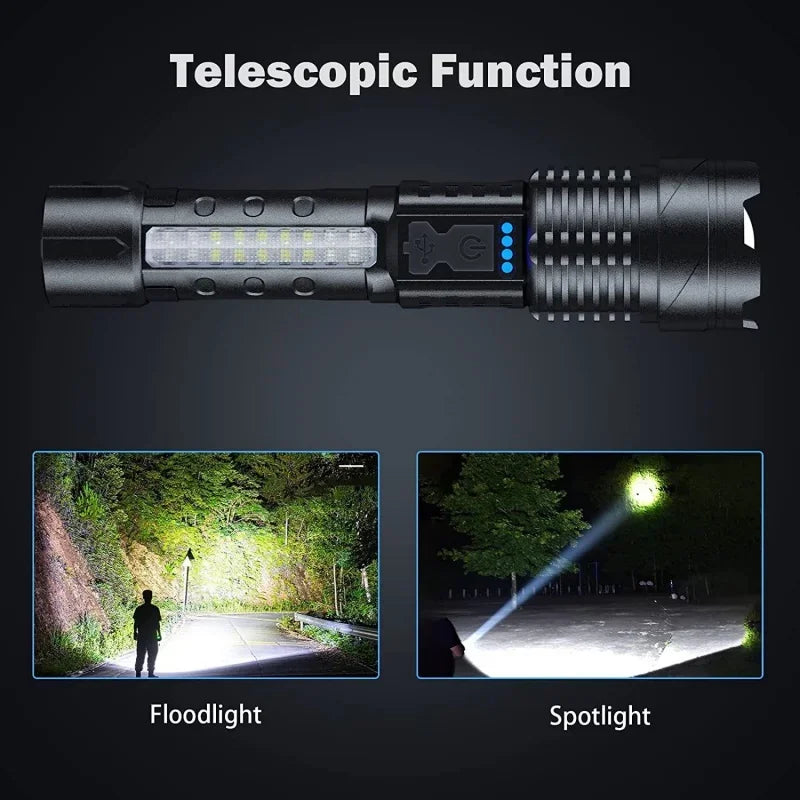 Elite Outdoor Store XHP70 LED Flashlight Waterproof 18650