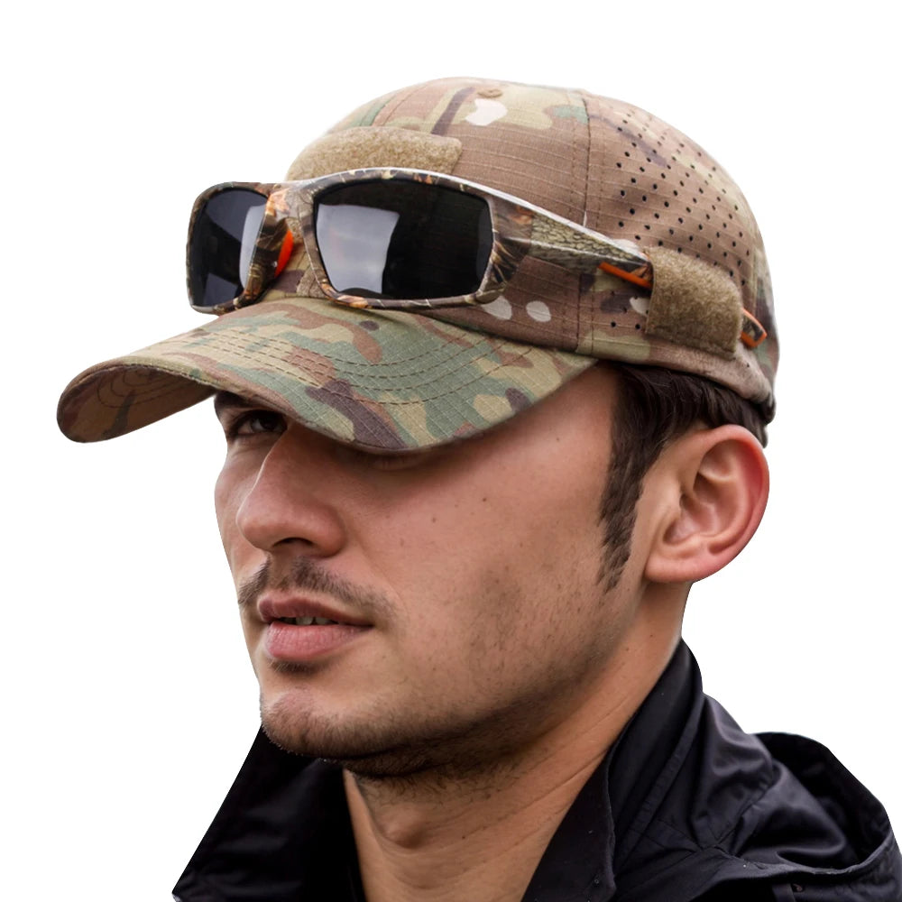 Unisex Camouflage Outdoor Baseball Cap Breathable Sun Hat