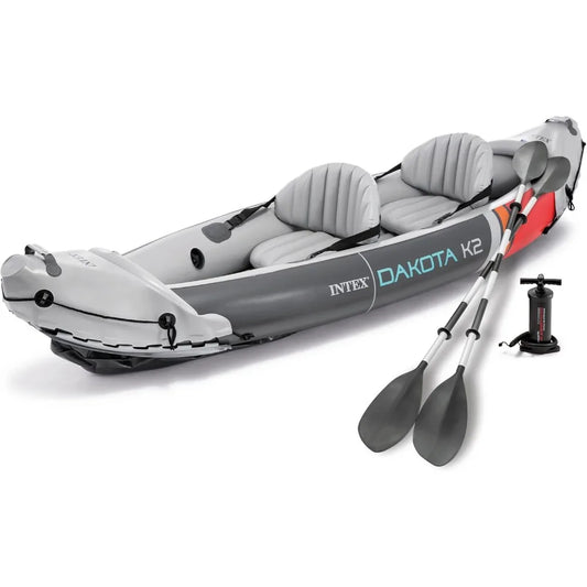 UOSU 2 Person Inflatable Kayak Set With Pump And Oars