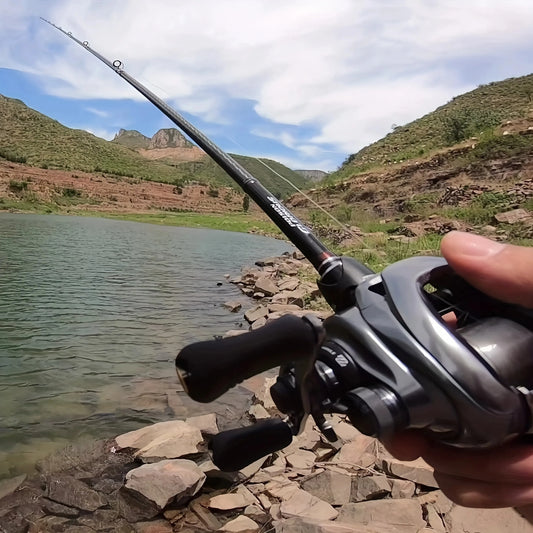 Foldable Carbon Wrapped Fly Rod With Medium Fast Action