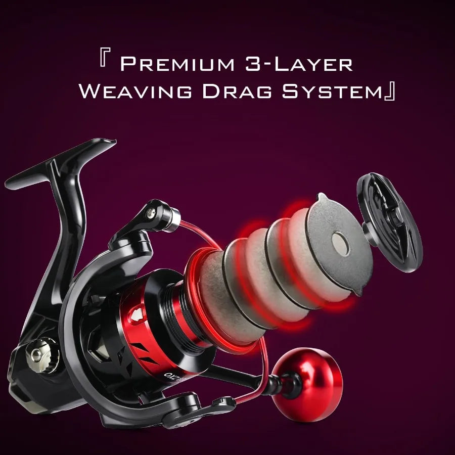 Ultralight Graphite Spinning Rod And Reel Combo Precision