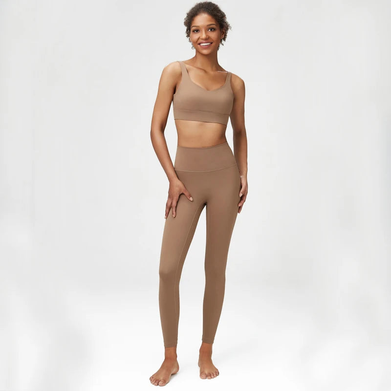 Two Piece Fitness Yoga Set For Women Breathable MoistureWicking ProPerformanceWear