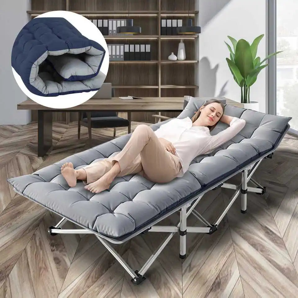Folding Camping Cot Portable Heavy Duty Bed For Adults