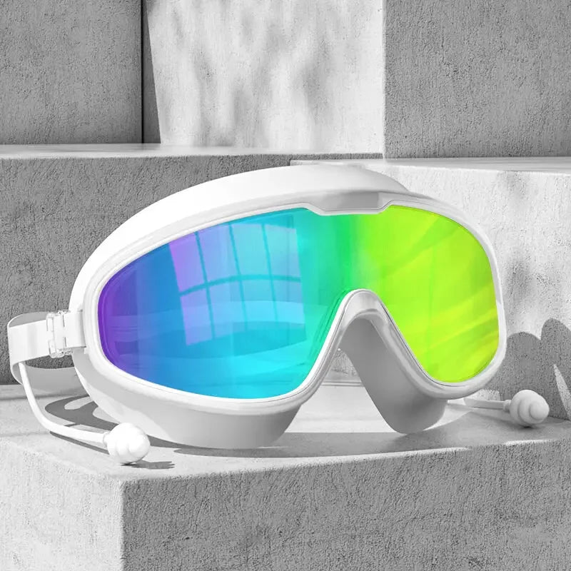 Copozz Adult Electroplated Large Frame Swimming Goggles