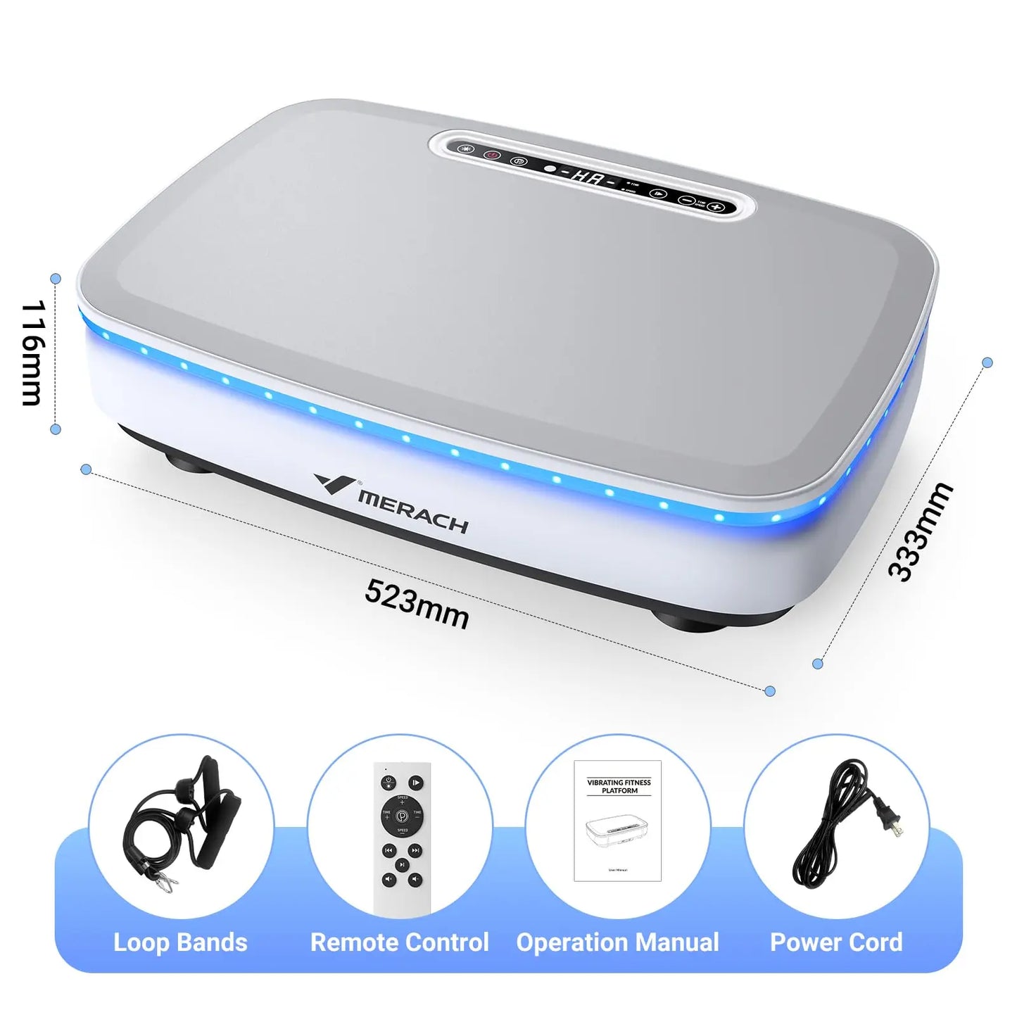 Merach Vibration Plate Exercise Machine MR2439 Whole Body Workout