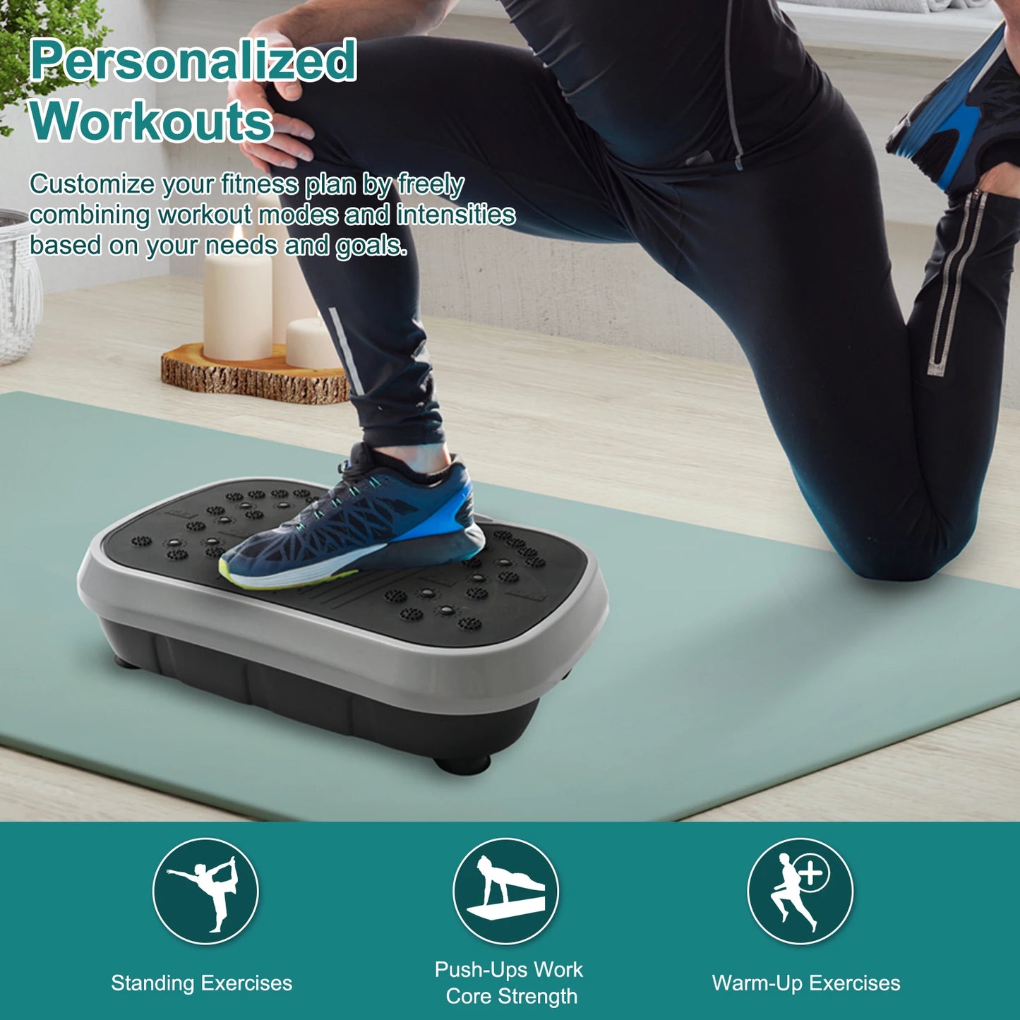 N Vibration Plate Exercise Machine Whole Body Fat Burning