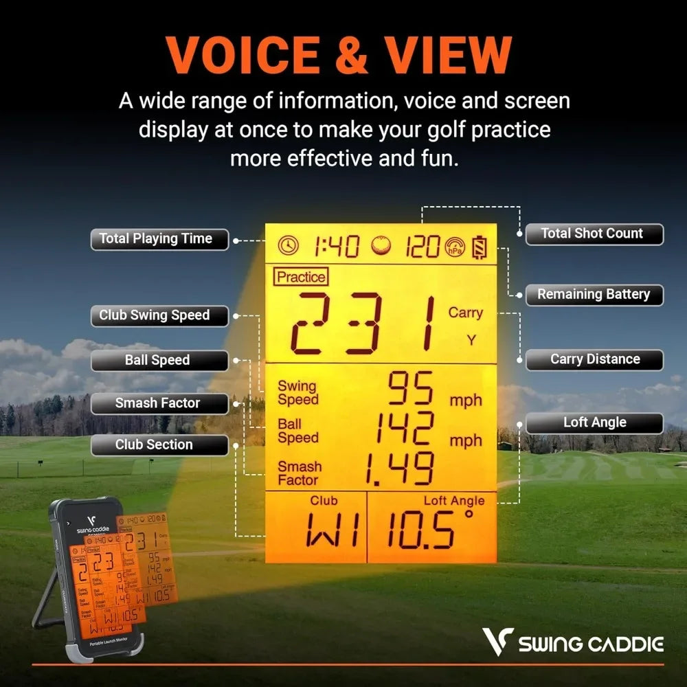 Golf Launch Monitor And Swing Analyzer Real Time Data