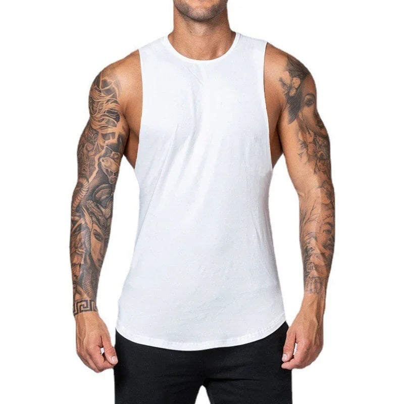 Mens Tank Top Training Singlet Sleeveless Workout Vest