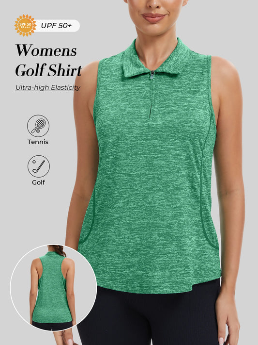 Elite Outdoor Store Sleeveless Golf Shirt Women Moisture Wicking
