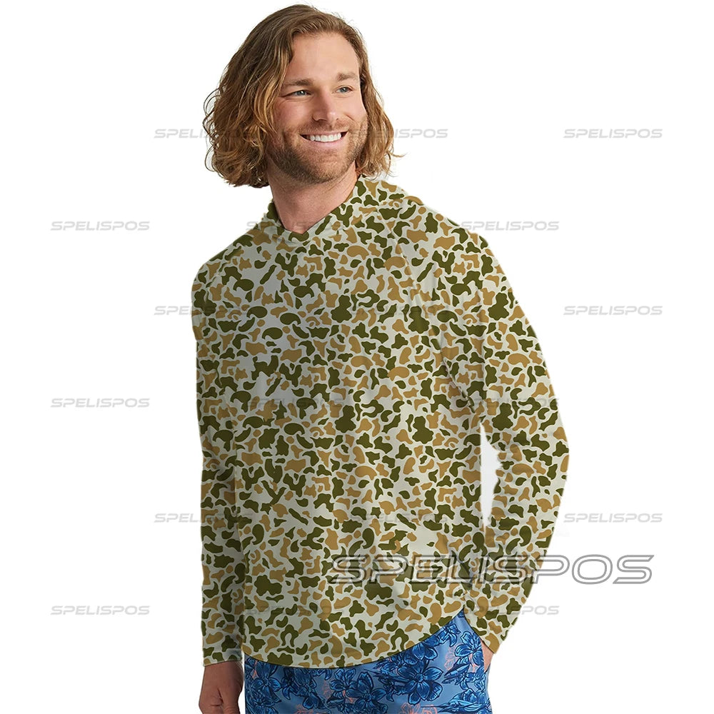 Fishing Hoodie Long Sleeve Sun Protection Shirt For Men