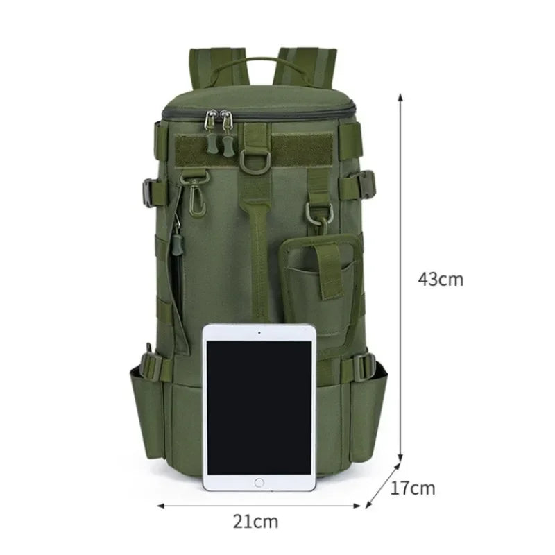 Multifunctional Fishing Backpack With Large Capacity Rod Storage Shoulder Bag