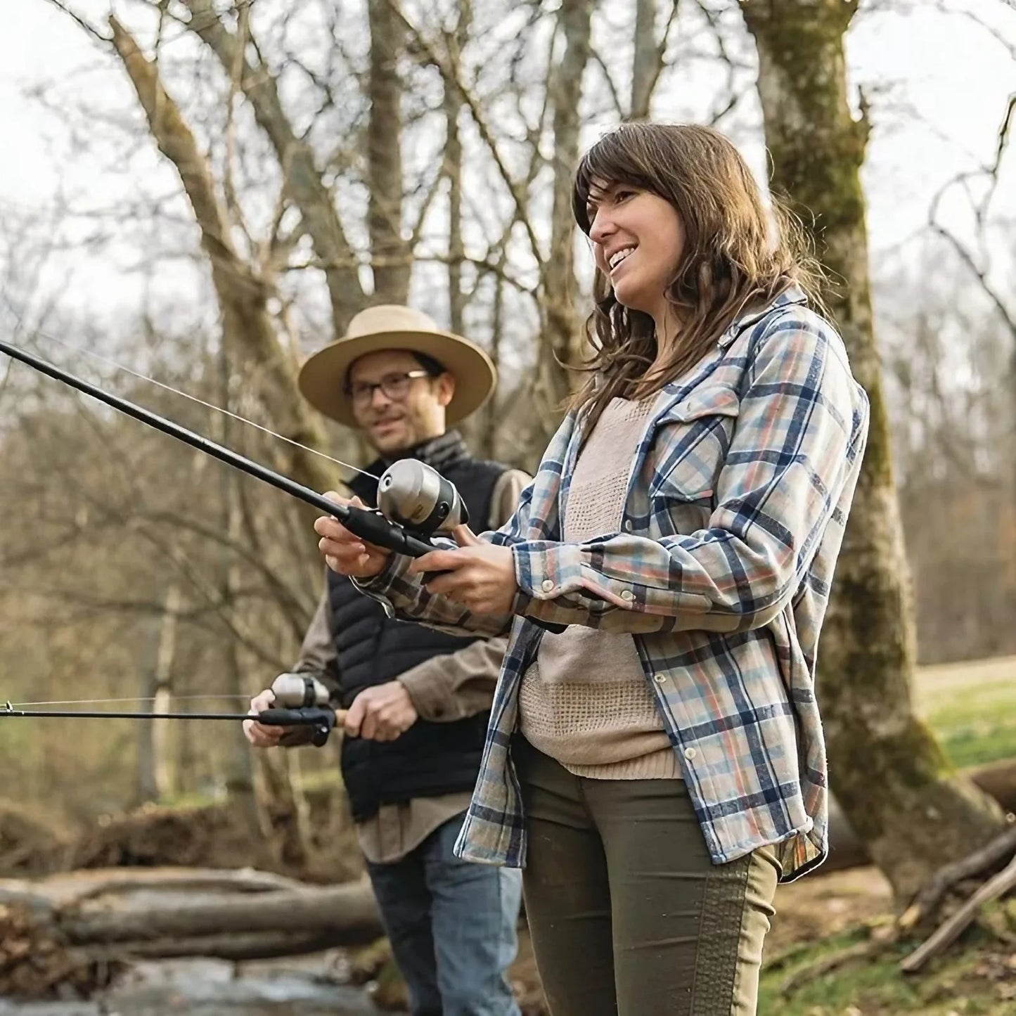 Foldable Carbon Wrapped Fly Rod With Medium Fast Action