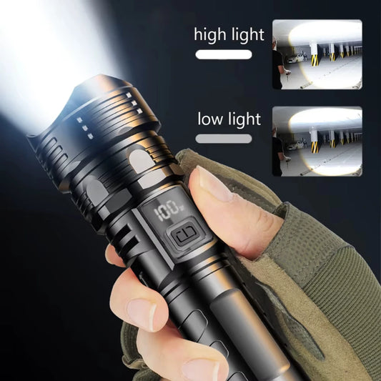 Skywolfeye USB Rechargeable High Power LED Flashlight for Camping
