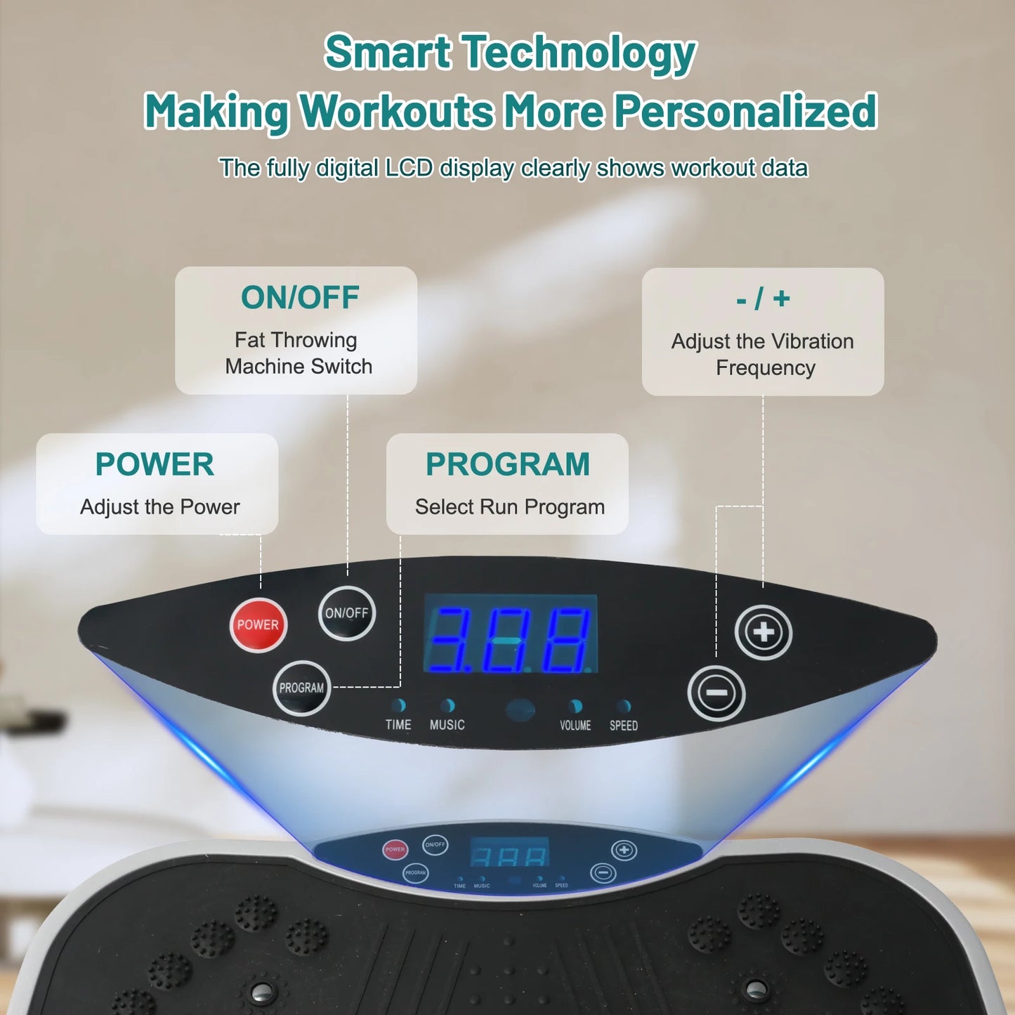 N Vibration Plate Exercise Machine Whole Body Fat Burning