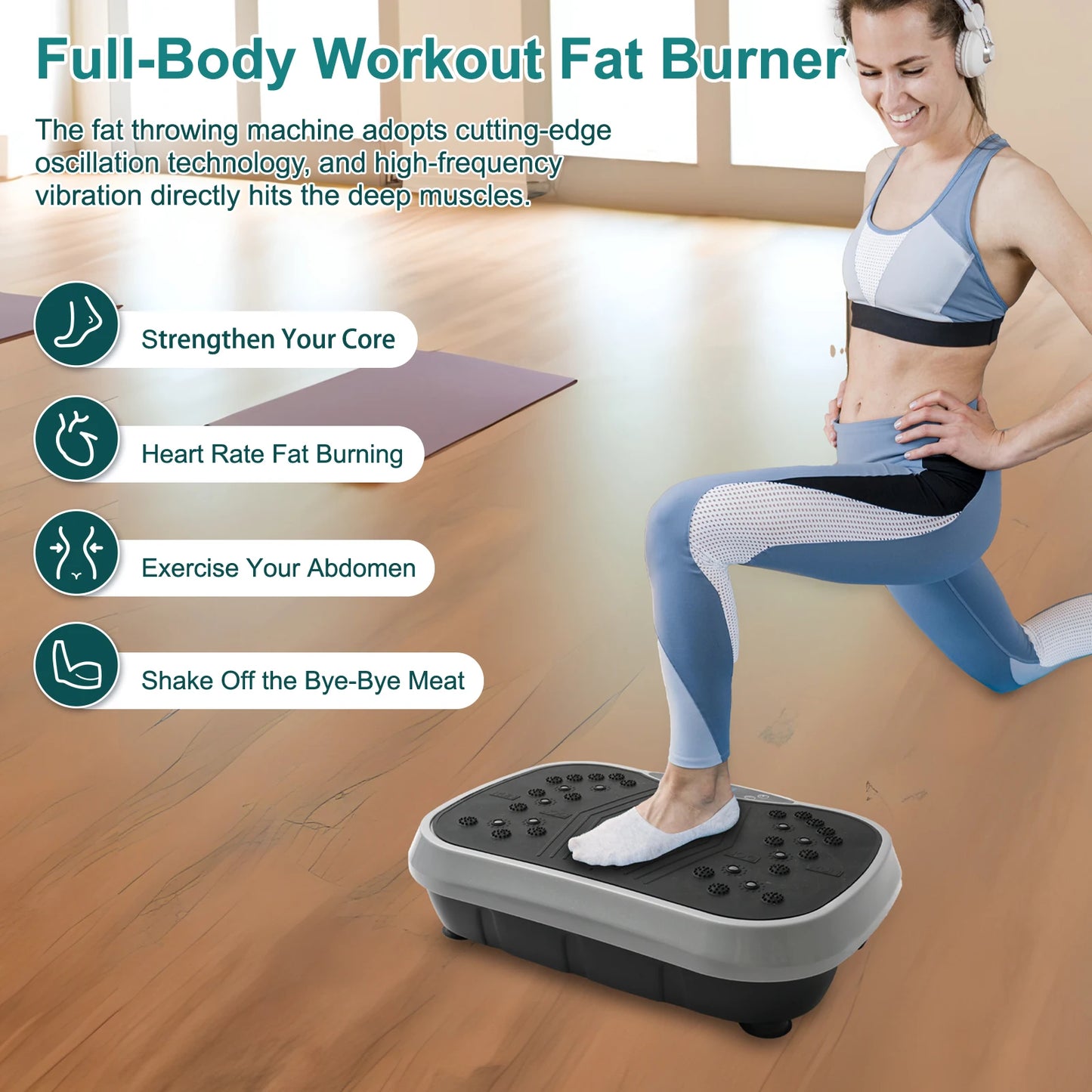 N Vibration Plate Exercise Machine Whole Body Fat Burning