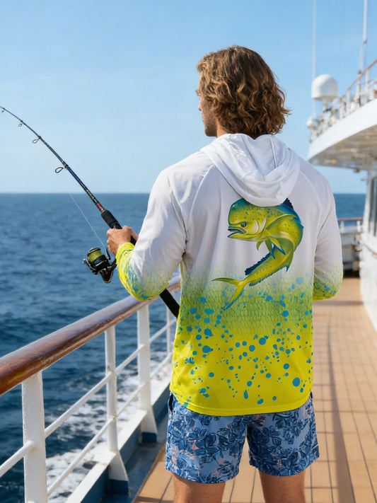 Fishing Hoodie Long Sleeve Sun Protection Shirt For Men
