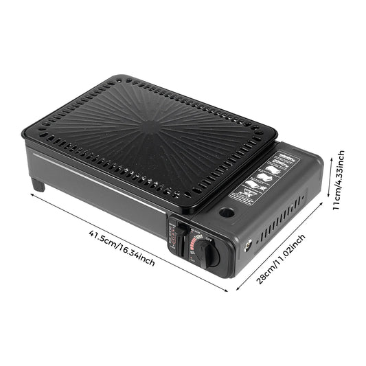 Portable Butane Camp Stove Grill With Net Carry Case