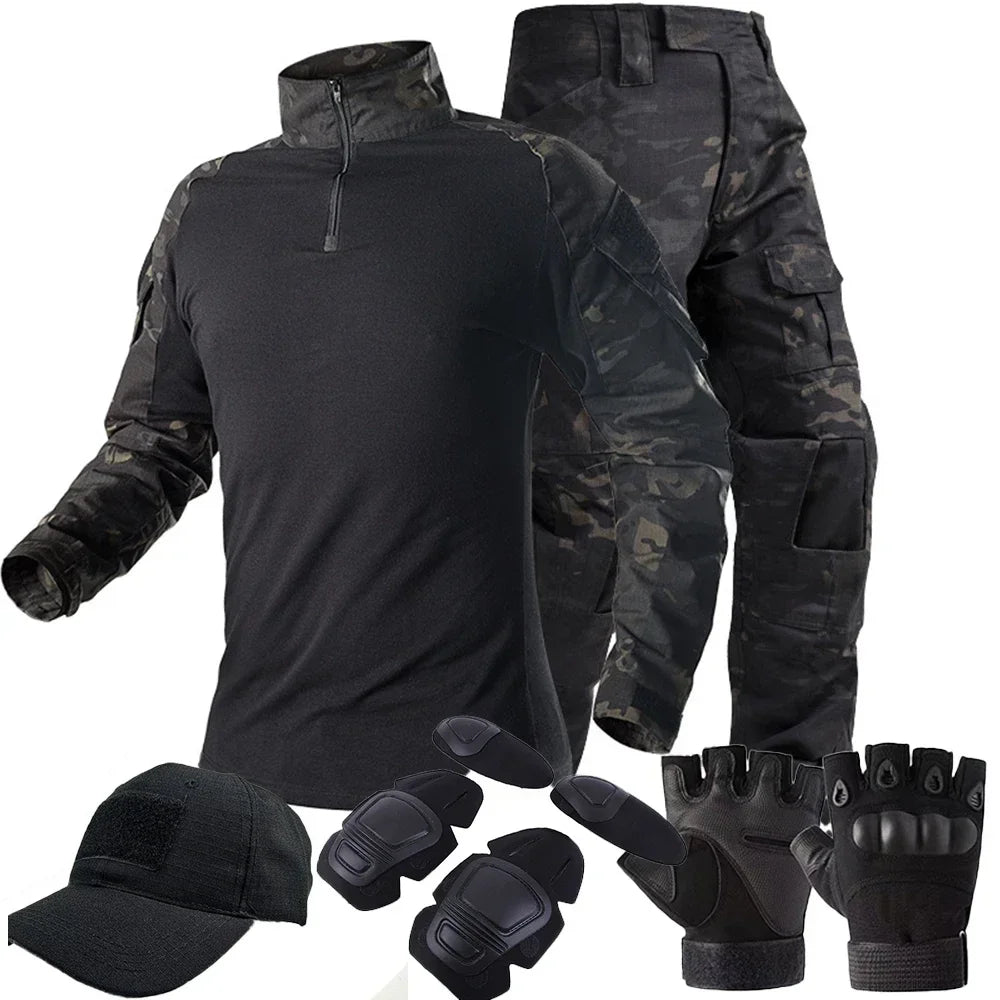 Tactical Outdoor Camouflage Uniform Set For Hunting Airsoft