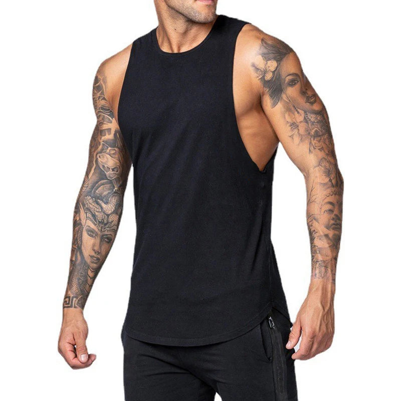 Mens Tank Top Training Singlet Sleeveless Workout Vest