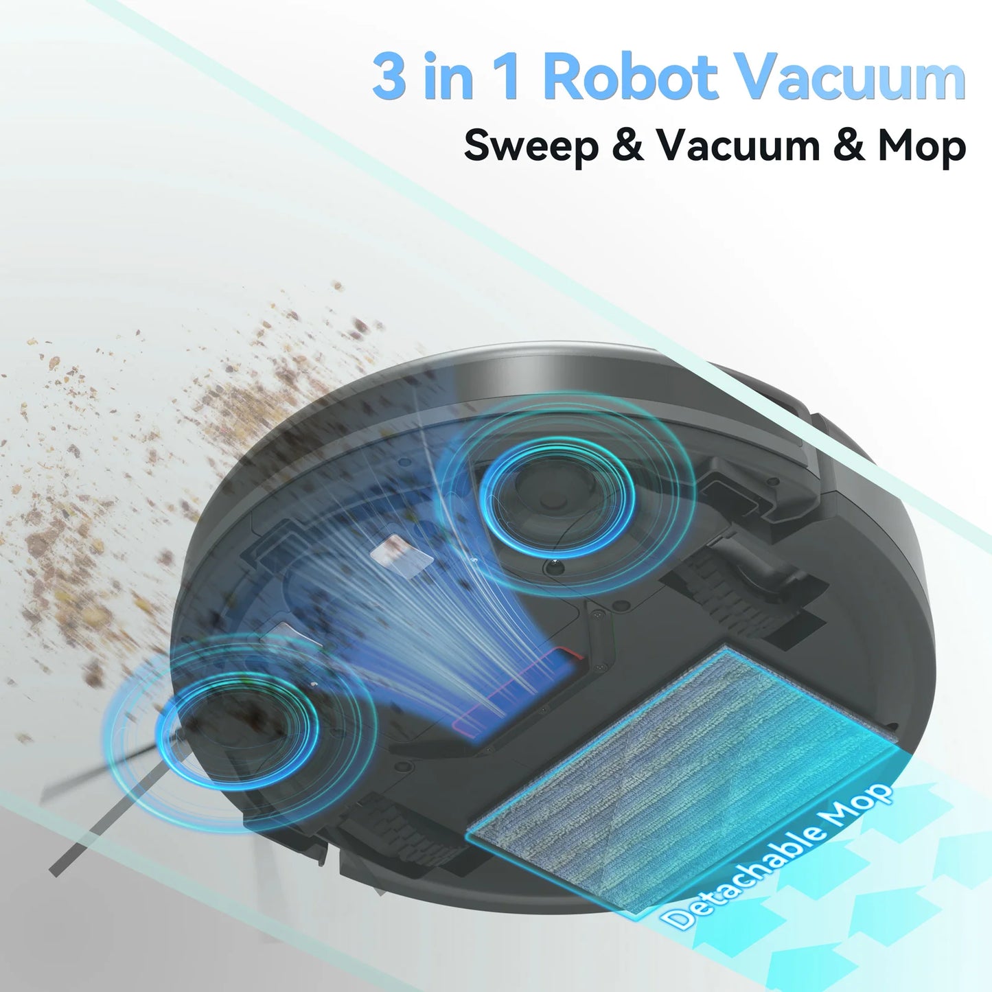 INSE Robot Vacuum Cleaner 3in1 Auto Cleaning Charging