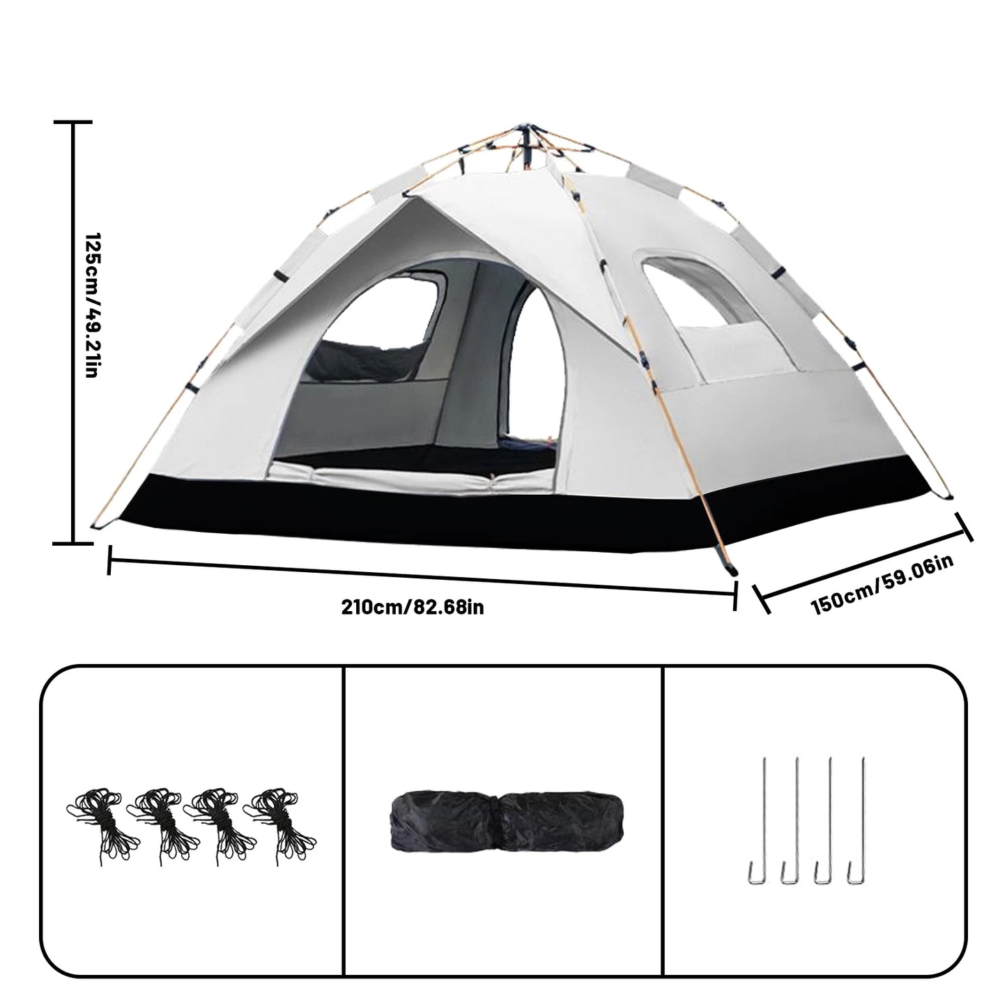 Pakicetus Auto Tent Quick Setup Sunshade For All Weather Portable