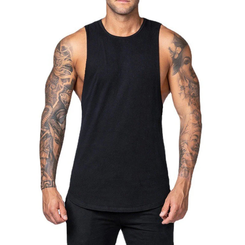 Mens Tank Top Training Singlet Sleeveless Workout Vest