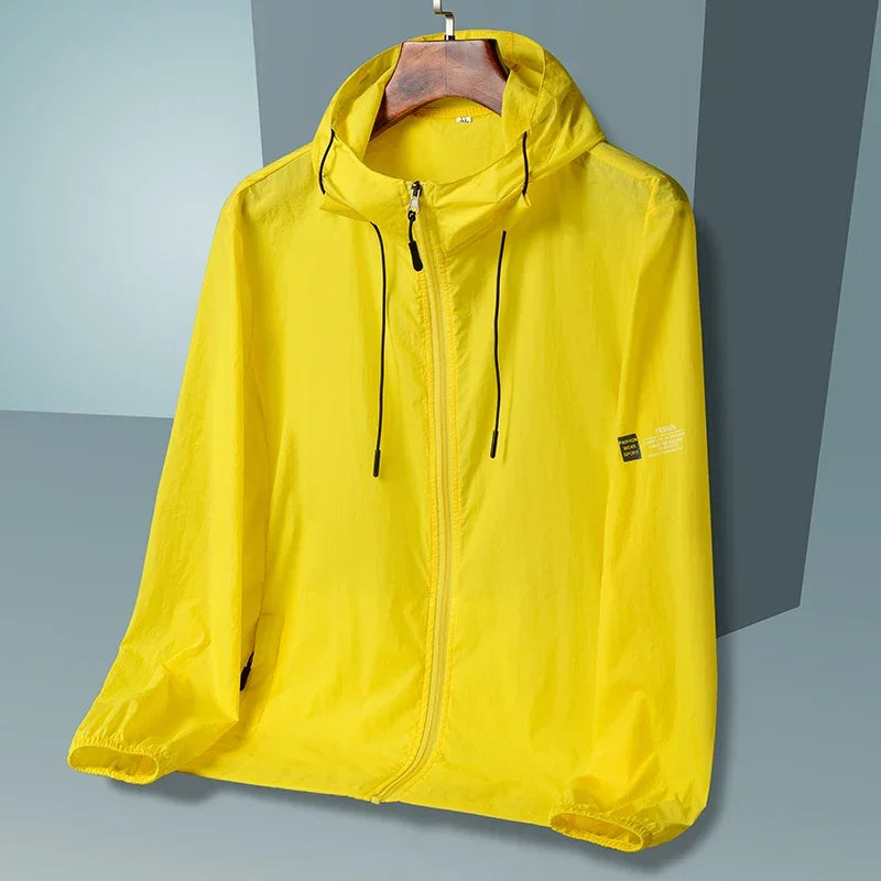 Unisex Summer Hooded Windbreaker Jacket Sun Protection Quick Dry Fishing Hunting