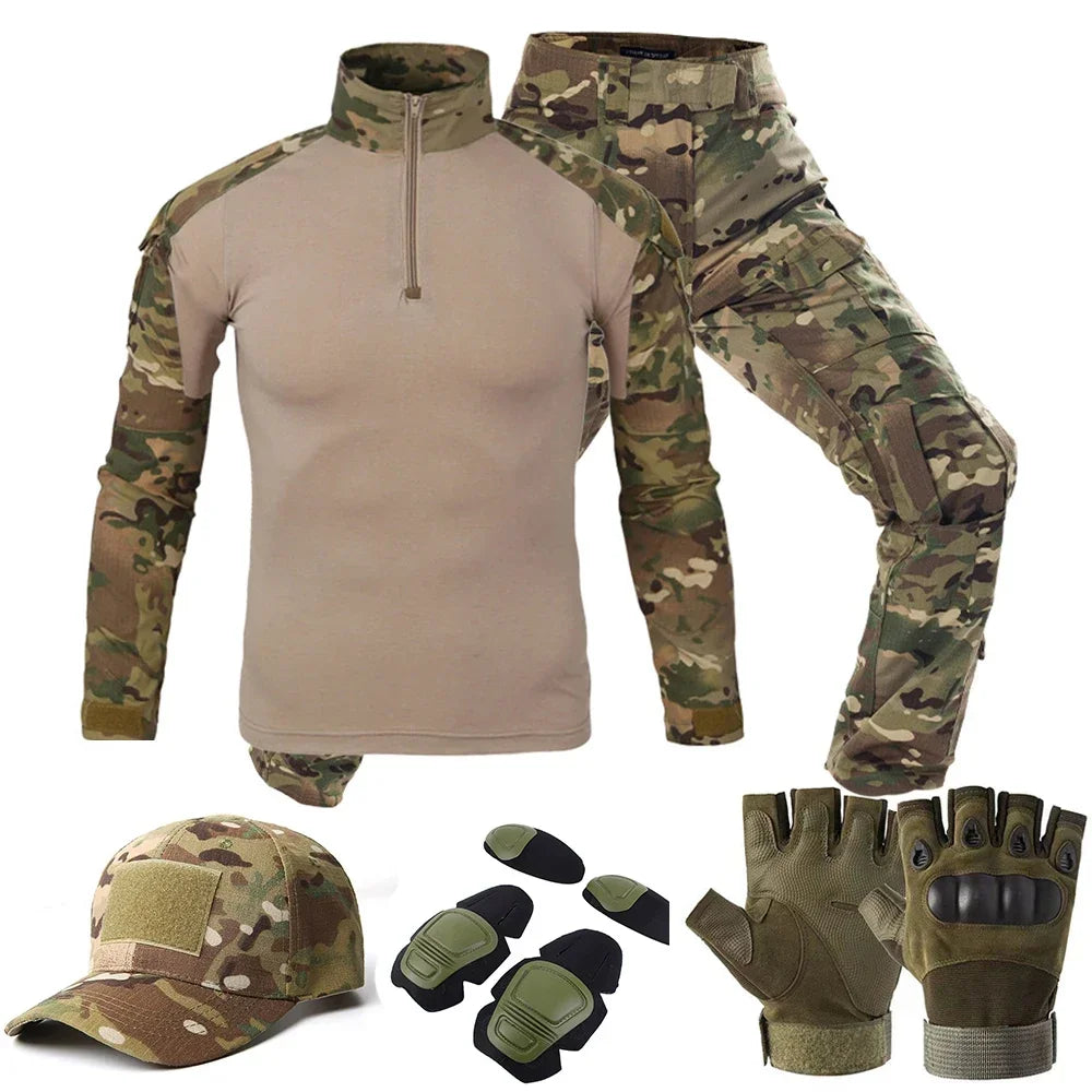 Tactical Outdoor Camouflage Uniform Set For Hunting Airsoft